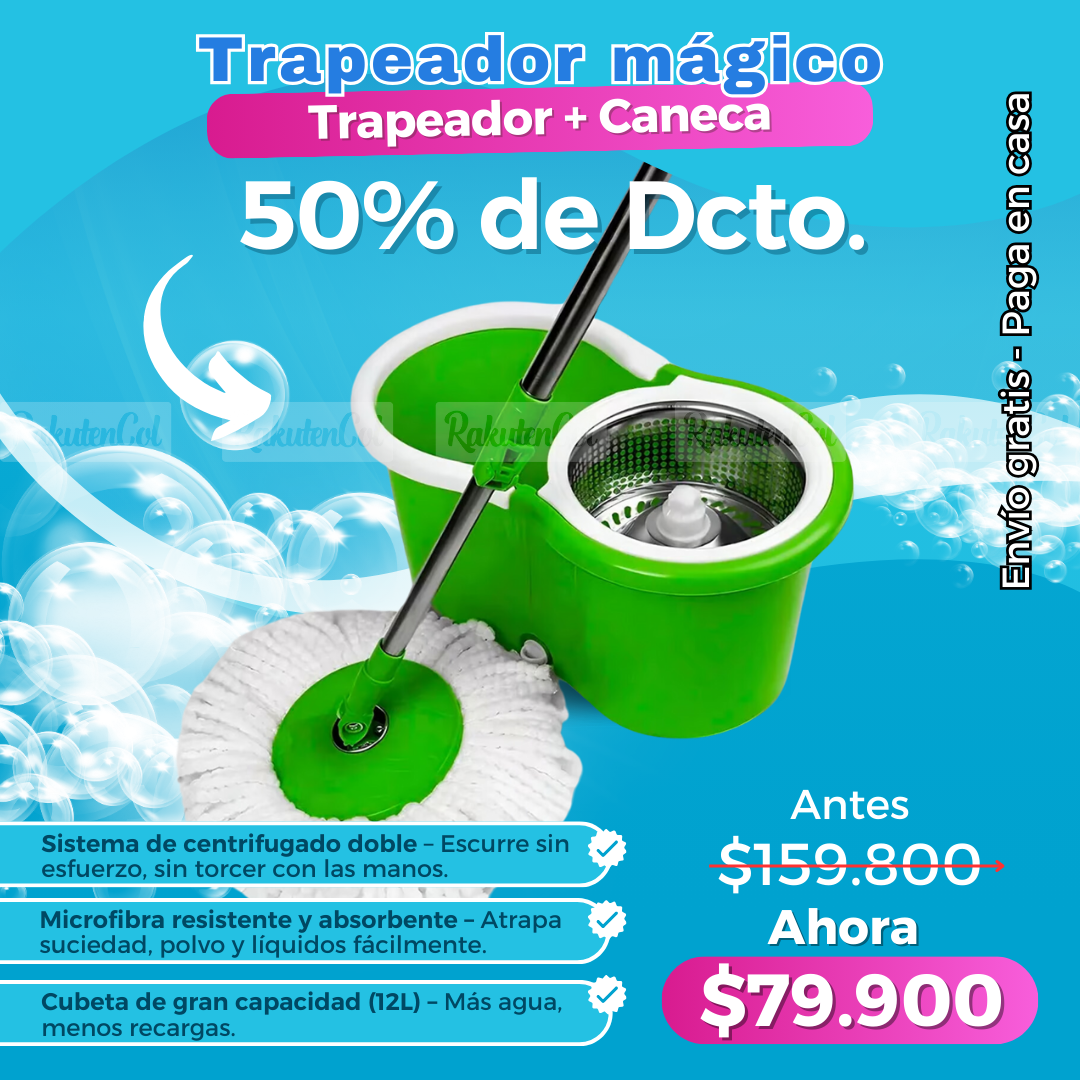 Trapeador Magico + Caneca