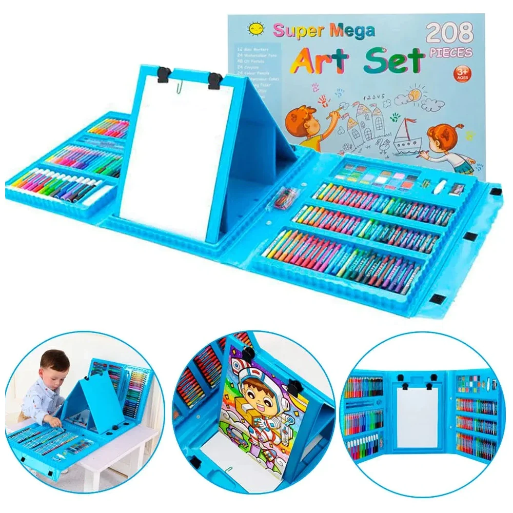 Combo: Set Arte Niños Maleta 208 Piezas+Papel Motivacional (copia)