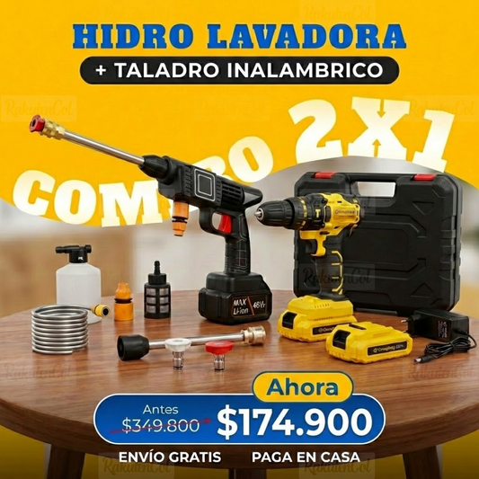 Taladro Inalámbrico + Hidro Lavadora