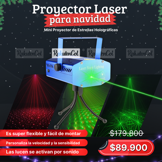 Proyector Laser Navideño AZUL