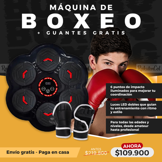 Maquina de Boxeo + Guantes