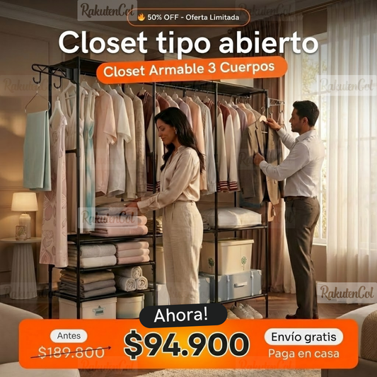 Closet Armable 3 Cuerpos (H166)
