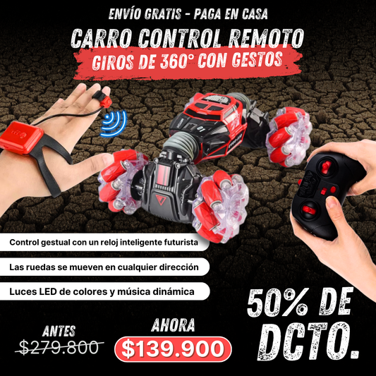 Carro Remoto Control De Mano Giro 360°