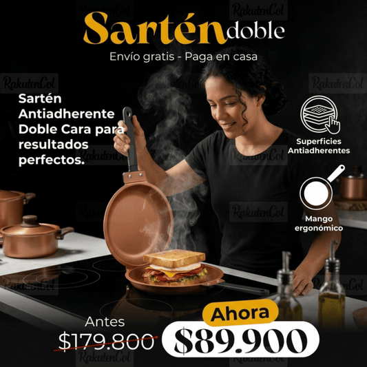 Sartén Antiadherente de Doble Cara