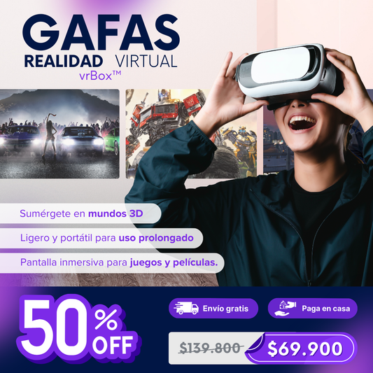 Gafas 3d Realidad Virtual Vr Box + Control