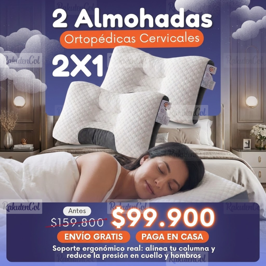 ALMOHADA CERVICAL X 2 UNIDADES