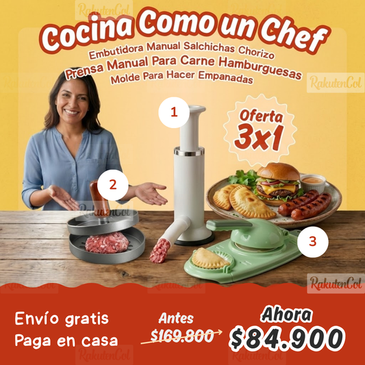 Molde Hamburguesa + Embutidos salchicha + molde empanada
