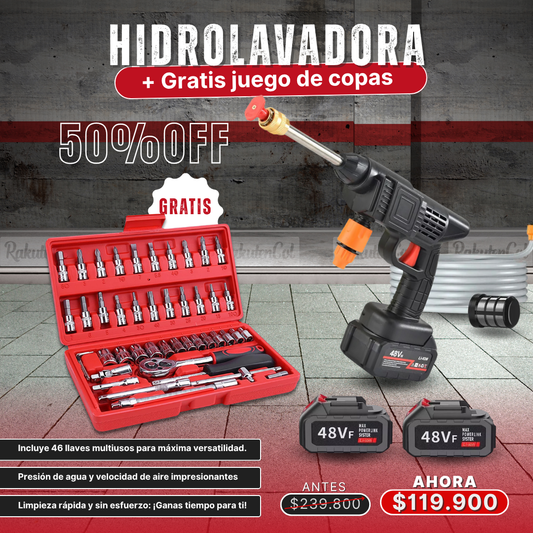Hidrolavadora + Gratis juego de copas