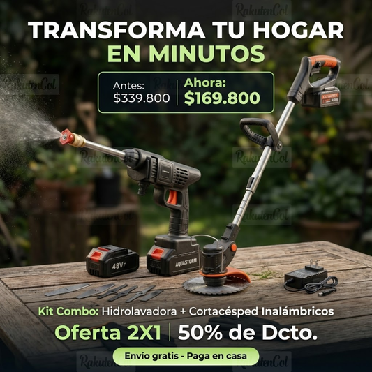 Combo Corta Césped + Hidrolavadora