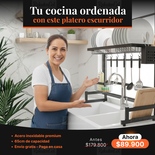Escurridor de loza de 65 cm