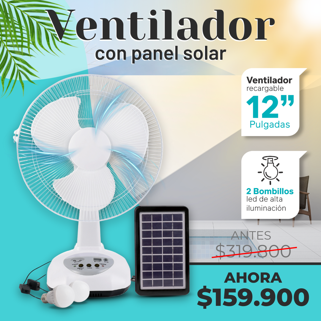 FI113 - Ventilador Panel Solar GD-8019
