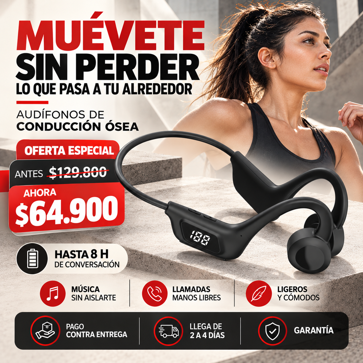 Audífonos conducción ósea