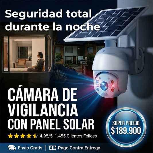 Cámara con panel Solar