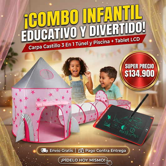 carpa con tunel+tablero mágico