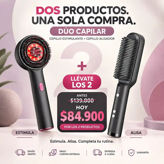 CEPILLO ESTIMULANTE + CEPILLO ALISADOR