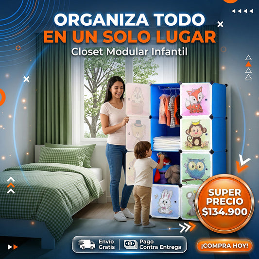 Closet infantil 8 PUERTAS