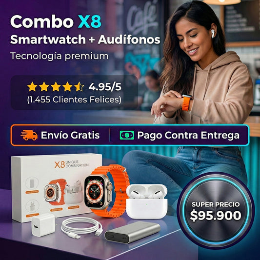 COMBO RELOJ X8