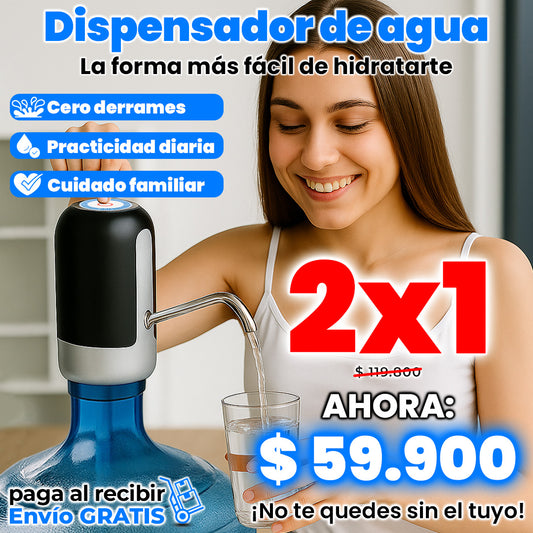 Dispensador de agua 2x1