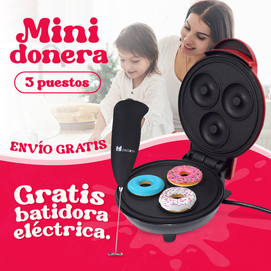 Mini Donera 3 Puestos + Batidor de bebid