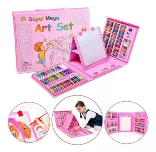 Combo: Set Arte Niños Maleta 208 Piezas+Papel Motivacional