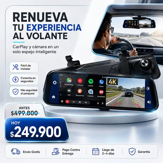 ESPEJO INTELIGENTE CARPLAY