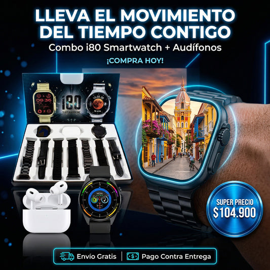 Combo i80 smartwach + audiofonos