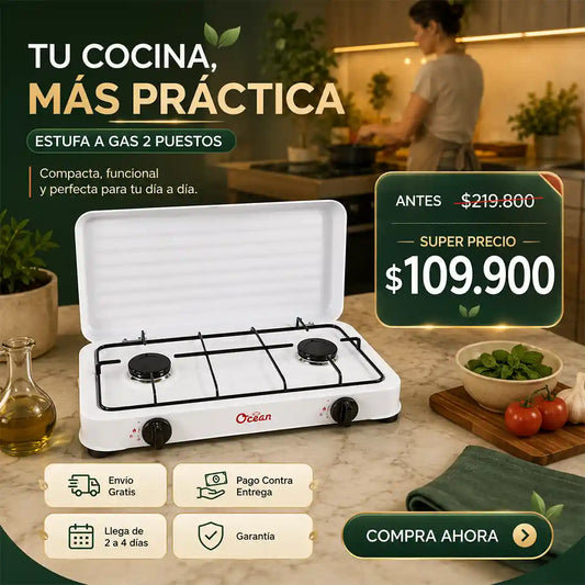 ESTUFA A GAS 2 PUESTOS