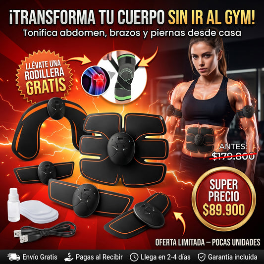 Gimnasia Pasiva 5 En 1 Smart Fitness + rodillera