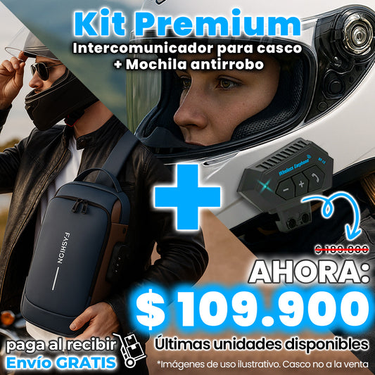 Manos libres para moto bt12+ Canguros Antirobo