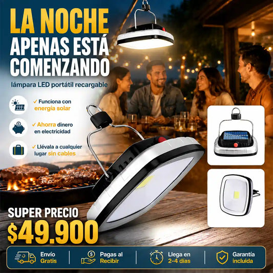lámpara cuadrada solar