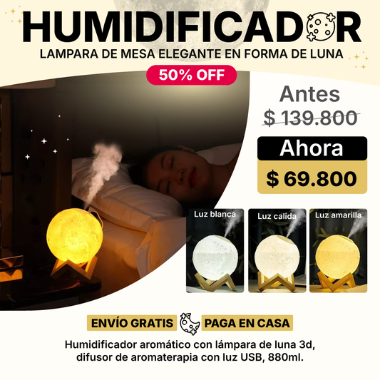 Humidificador Lampara Luna