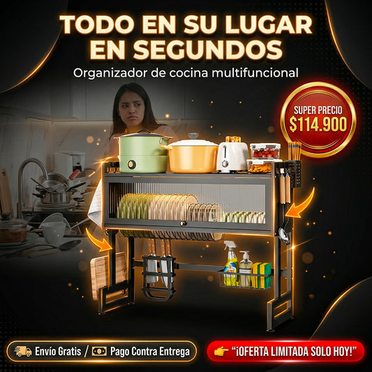 Organizador de Cocina Multifuncional 65cm 1tapa