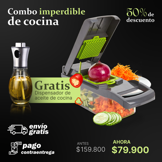 Picador de Cocina + Dispensador de Aceite