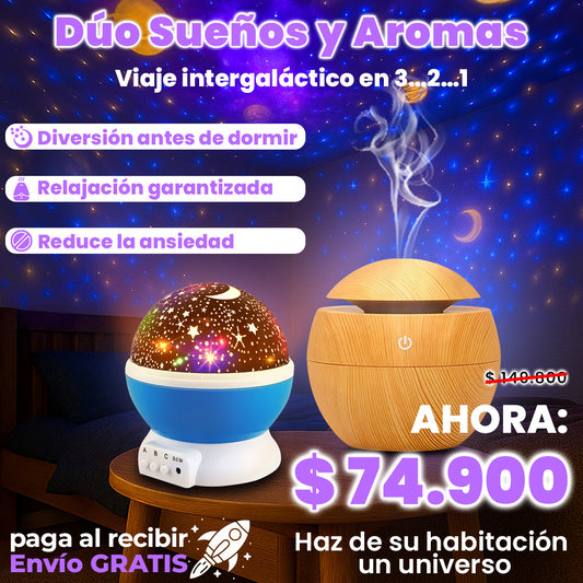 Lampara Galaxia + Humificador