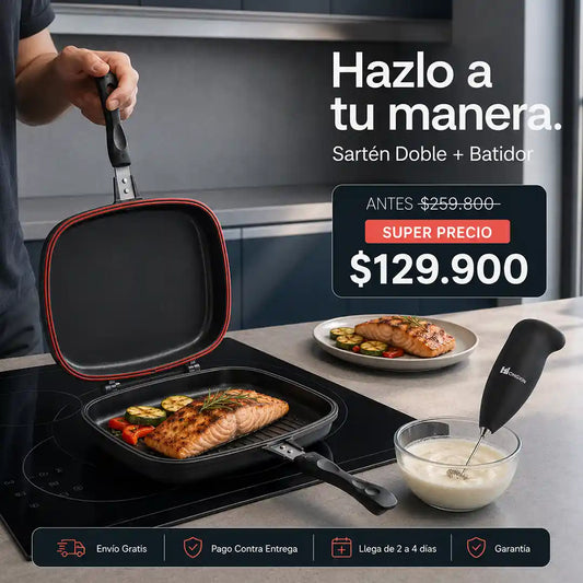 Sarten doble + Batidor