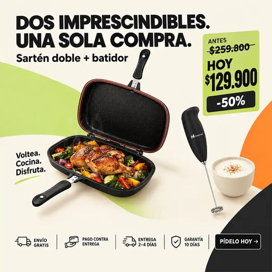Combo Sartén Italiano y Batidor