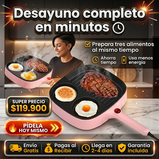 Sartén Eléctrico 3 Puestos