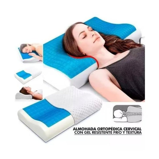 Almohada De Gel Ortopédica Memory Pillow