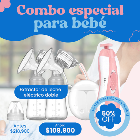 Combo: Extractor de leche + Pulidor uñas bebe