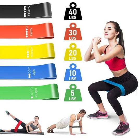 Kit Bandas Elásticas X5 De Entrenamiento Integral Gym