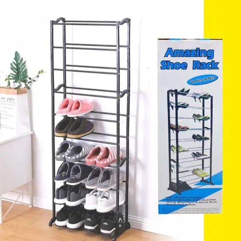 Organizador Zapatos 10 Niveles Armable Uso 30 Pares